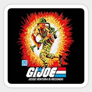 Jesse Ventura as Recondo in the Gi Joe Movie that never was Sticker